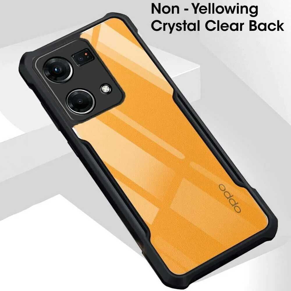 Micvir Back Cover for Oppo F21 Pro (Transparent, Black, Shock Proof, Polycarbonate, Pack of: 1) — image 3 of 5