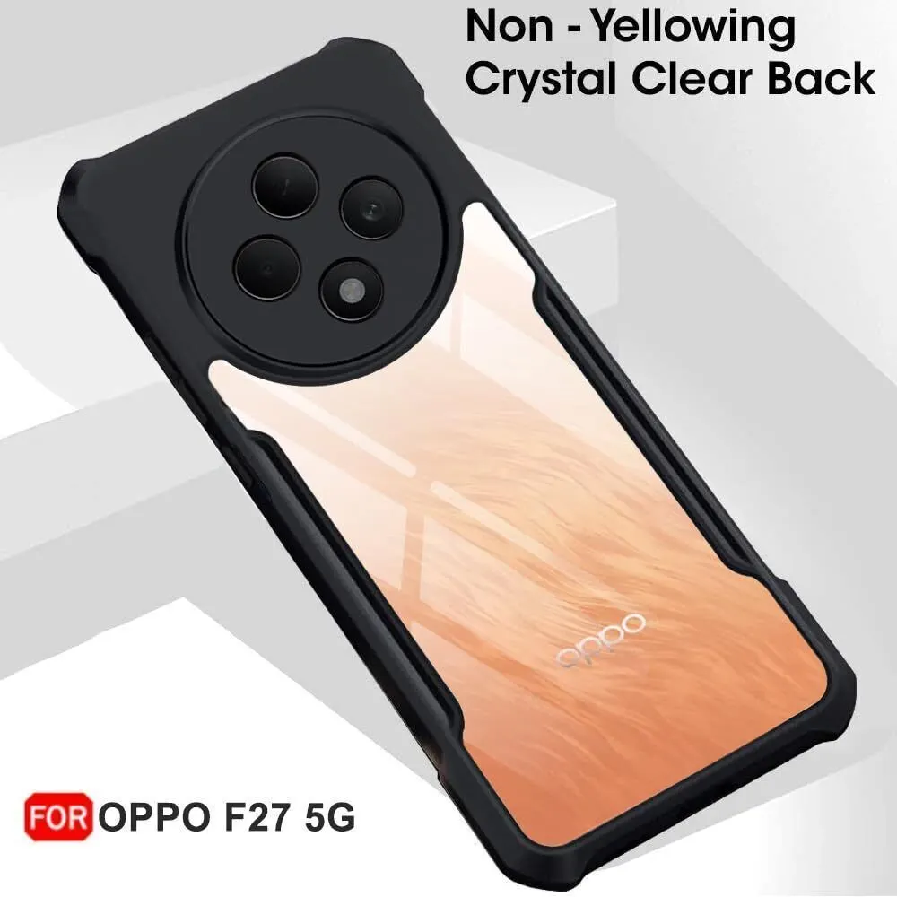 Micvir Back Cover for OPPO F27 5G (Transparent, Black, Shock Proof, Polycarbonate, Pack of: 1) — image 3 of 5
