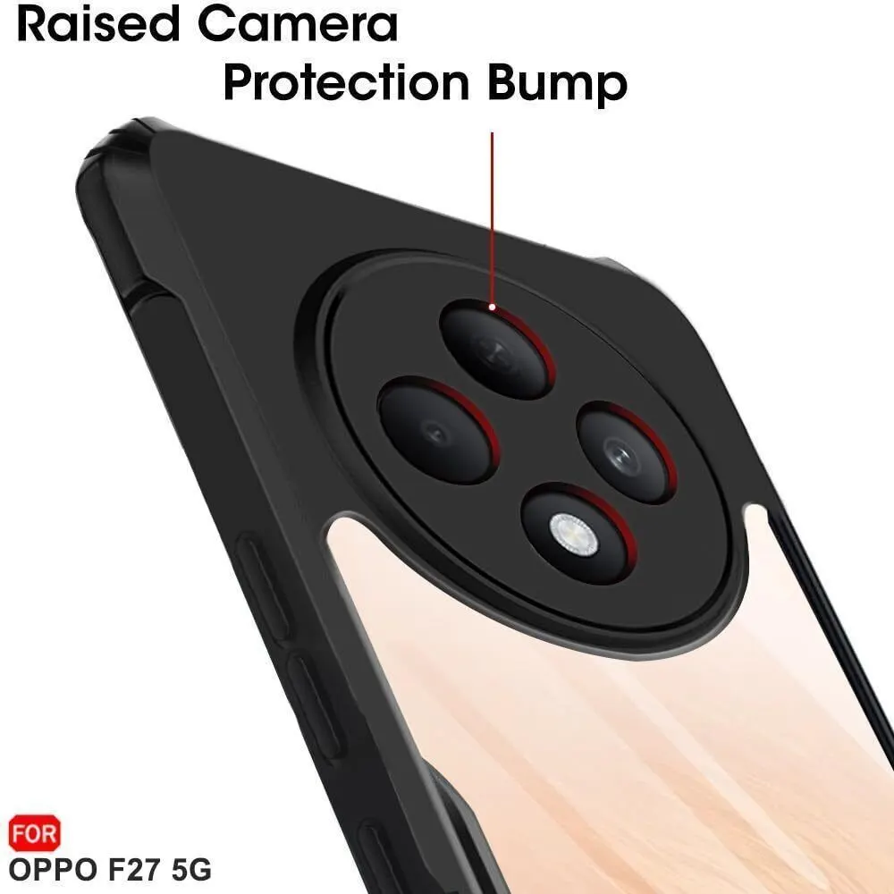 Micvir Back Cover for OPPO F27 5G (Transparent, Black, Shock Proof, Polycarbonate, Pack of: 1) — image 4 of 5