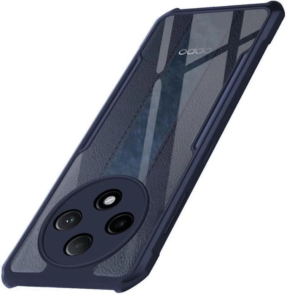 Micvir Back Cover for OPPO F27 Pro Plus 5G (Transparent, Blue, Shock Proof, Polycarbonate, Pack of: 1)