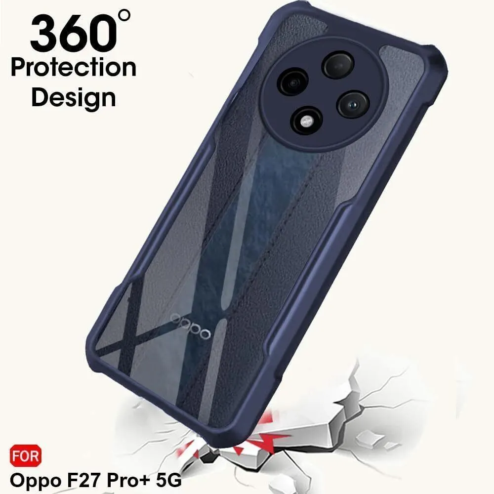 Micvir Back Cover for OPPO F27 Pro Plus 5G (Transparent, Blue, Shock Proof, Polycarbonate, Pack of: 1) — image 2 of 4