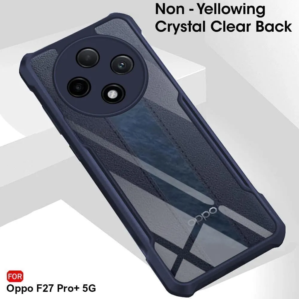 Micvir Back Cover for OPPO F27 Pro Plus 5G (Transparent, Blue, Shock Proof, Polycarbonate, Pack of: 1) — image 3 of 4