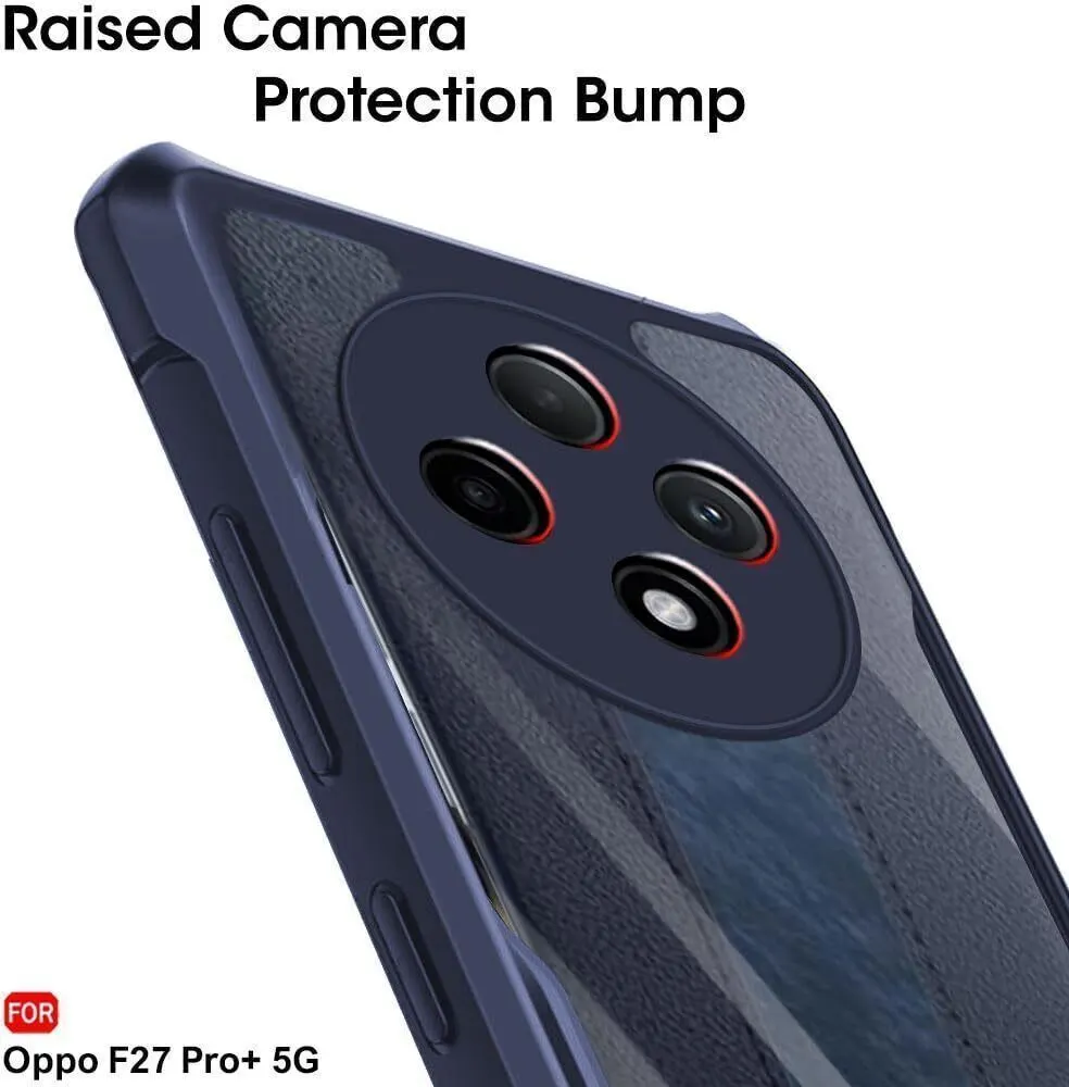 Micvir Back Cover for OPPO F27 Pro Plus 5G (Transparent, Blue, Shock Proof, Polycarbonate, Pack of: 1) — image 4 of 4
