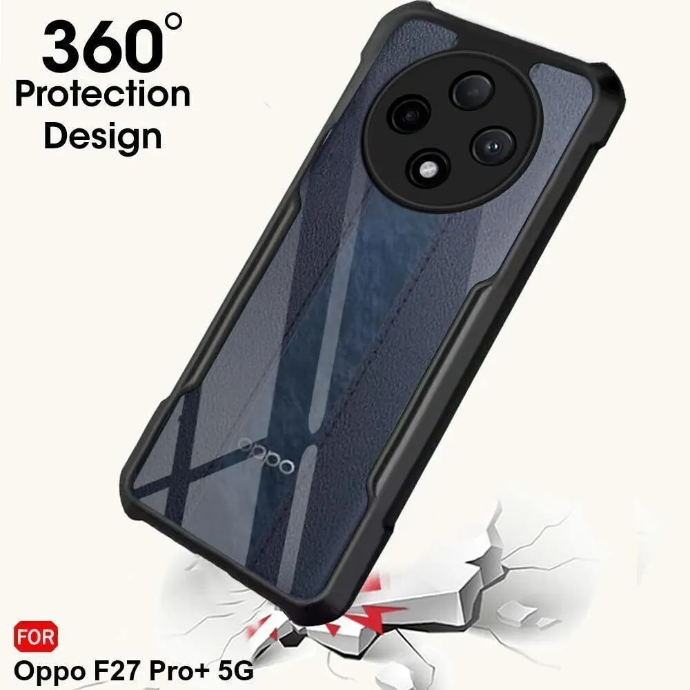 Micvir Back Cover for OPPO F27 Pro Plus 5G (Transparent, Black, Shock Proof, Polycarbonate, Pack of: 1) — image 2 of 5