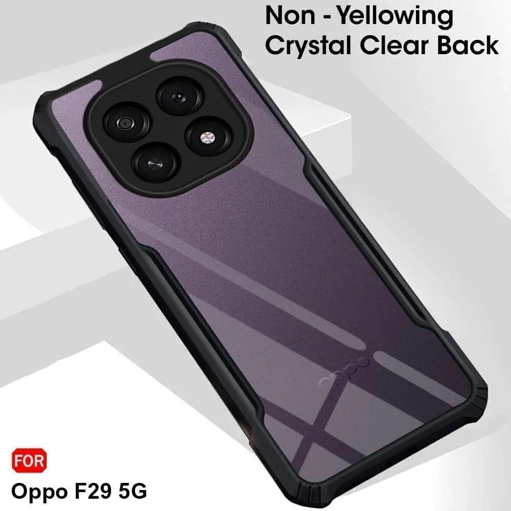 Micvir Back Cover for Oppo F29 5G (Transparent, Black, Shock Proof, Polycarbonate, Pack of: 1) — image 4 of 5