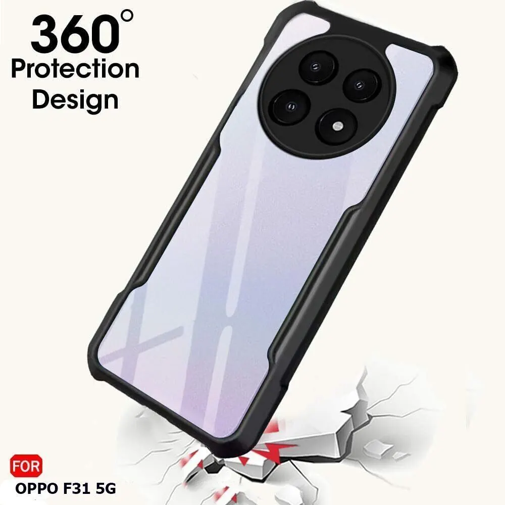 Micvir Back Cover for OPPO F31 5G (Transparent, Black, Shock Proof, Polycarbonate, Pack of: 1) — image 2 of 4
