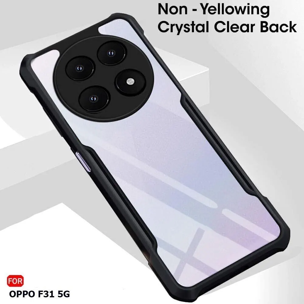 Micvir Back Cover for OPPO F31 5G (Transparent, Black, Shock Proof, Polycarbonate, Pack of: 1) — image 3 of 4