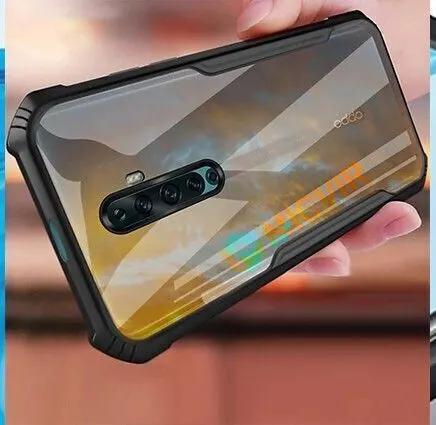 Micvir Back Cover for Oppo Reno2 F (Transparent, Black, Shock Proof, Polycarbonate, Pack of: 1) — image 3 of 5