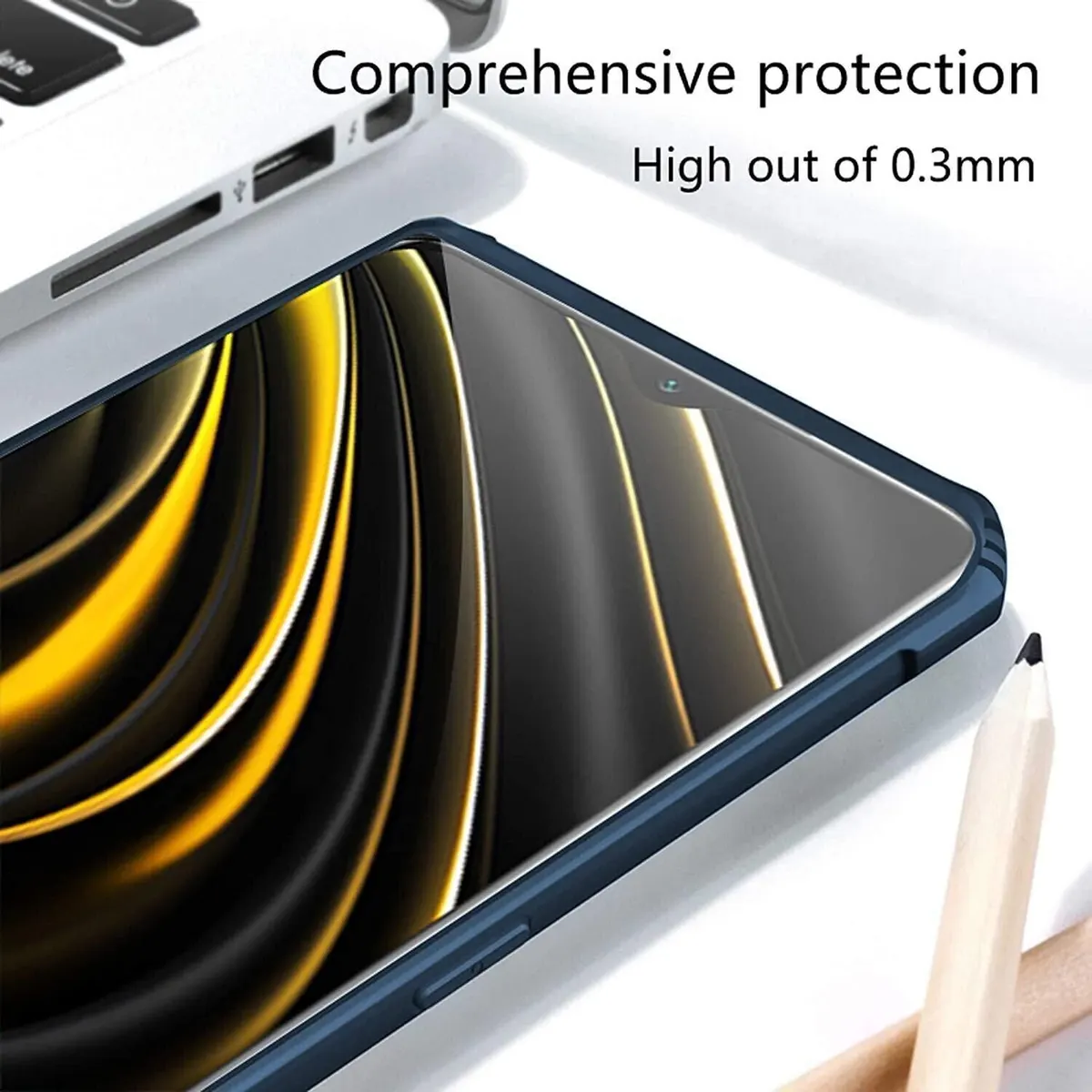 Micvir Back Cover for OPPO Reno 10 5G (Transparent, Blue, Shock Proof, Polycarbonate, Pack of: 1) — image 5 of 5