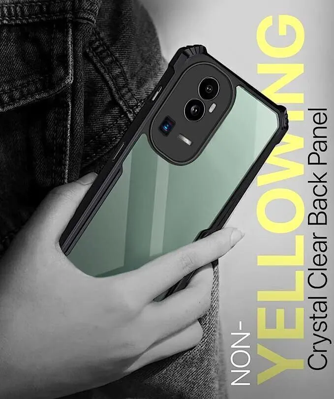 Micvir Back Cover for OPPO Reno 10 Pro Plus 5G, Oppo Reno 10 Pro+ 5G (Transparent, Black, Shock Proof, Polycarbonate, Pack of: 1) — image 2 of 5