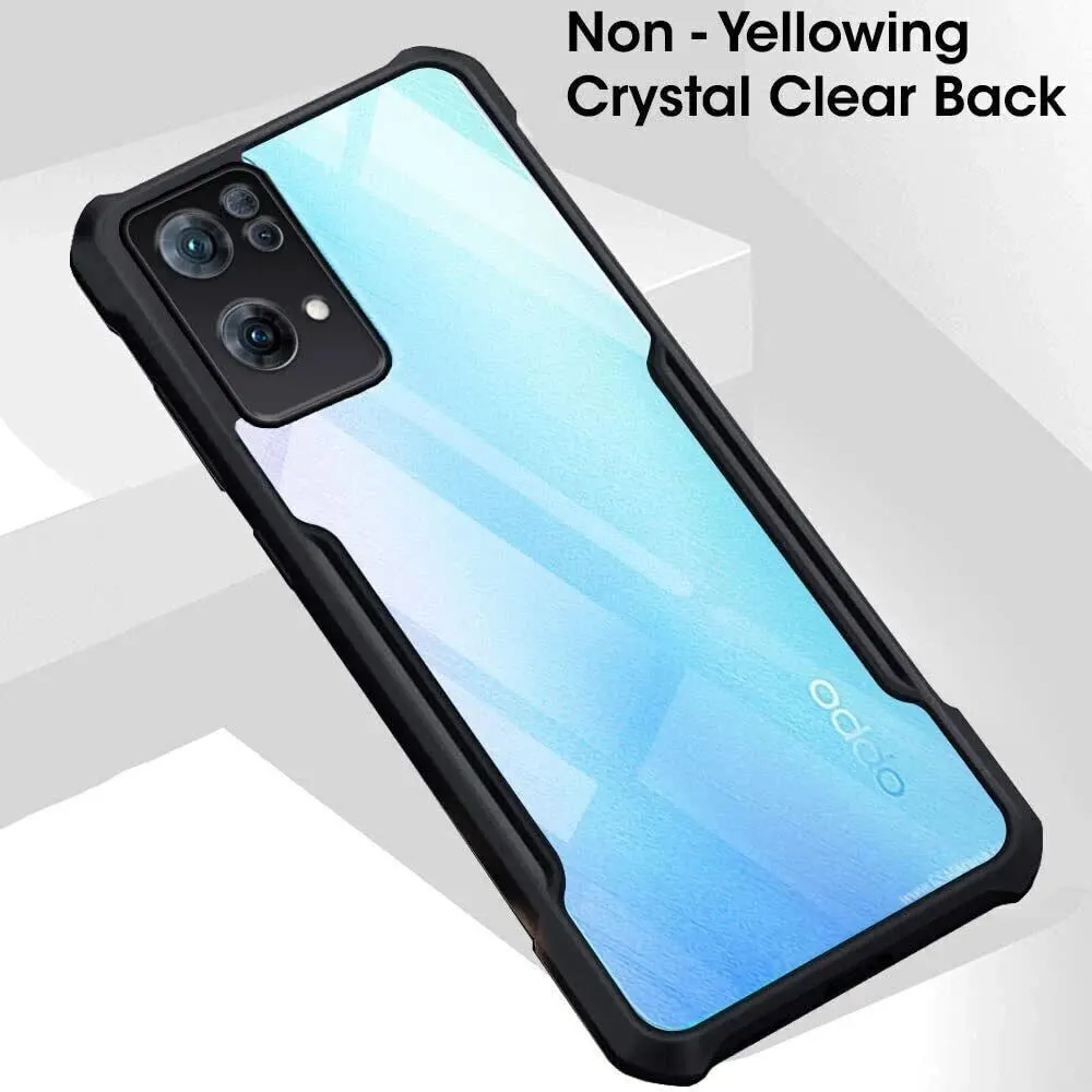 Micvir Back Cover for Oppo Reno 7 Pro 5G (Transparent, Black, Shock Proof, Polycarbonate, Pack of: 1) — image 3 of 5