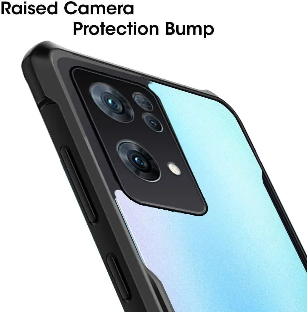 Micvir Back Cover for Oppo Reno 7 Pro 5G (Transparent, Black, Shock Proof, Polycarbonate, Pack of: 1) — image 4 of 5