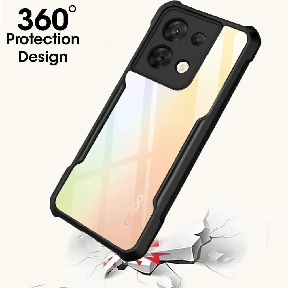 Micvir Back Cover for OPPO Reno8 5G (Transparent, Black, Shock Proof, Polycarbonate, Pack of: 1) — image 2 of 5