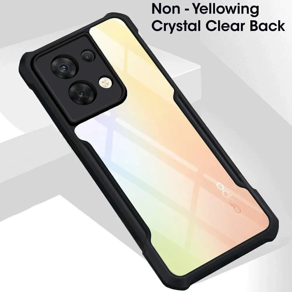 Micvir Back Cover for OPPO Reno8 5G (Transparent, Black, Shock Proof, Polycarbonate, Pack of: 1) — image 3 of 5