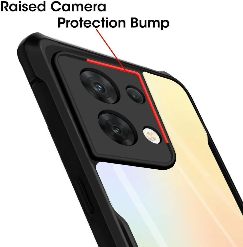 Micvir Back Cover for OPPO Reno8 5G (Transparent, Black, Shock Proof, Polycarbonate, Pack of: 1) — image 4 of 5