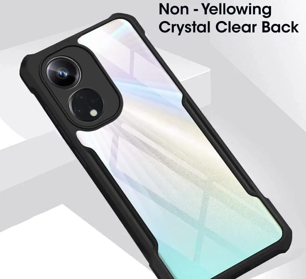 Micvir Back Cover for OPPO Reno8T 5G (Transparent, Black, Shock Proof, Polycarbonate, Pack of: 1) — image 3 of 3
