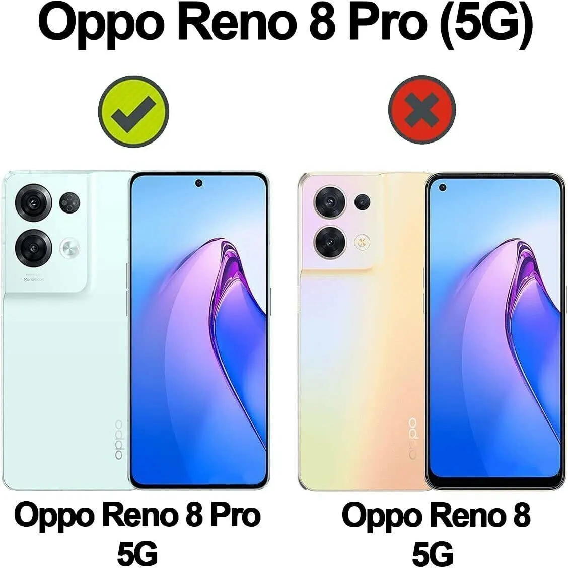 Micvir Back Cover for OPPO Reno8 Pro 5G (Transparent, Black, Shock Proof, Polycarbonate, Pack of: 1) — image 2 of 5
