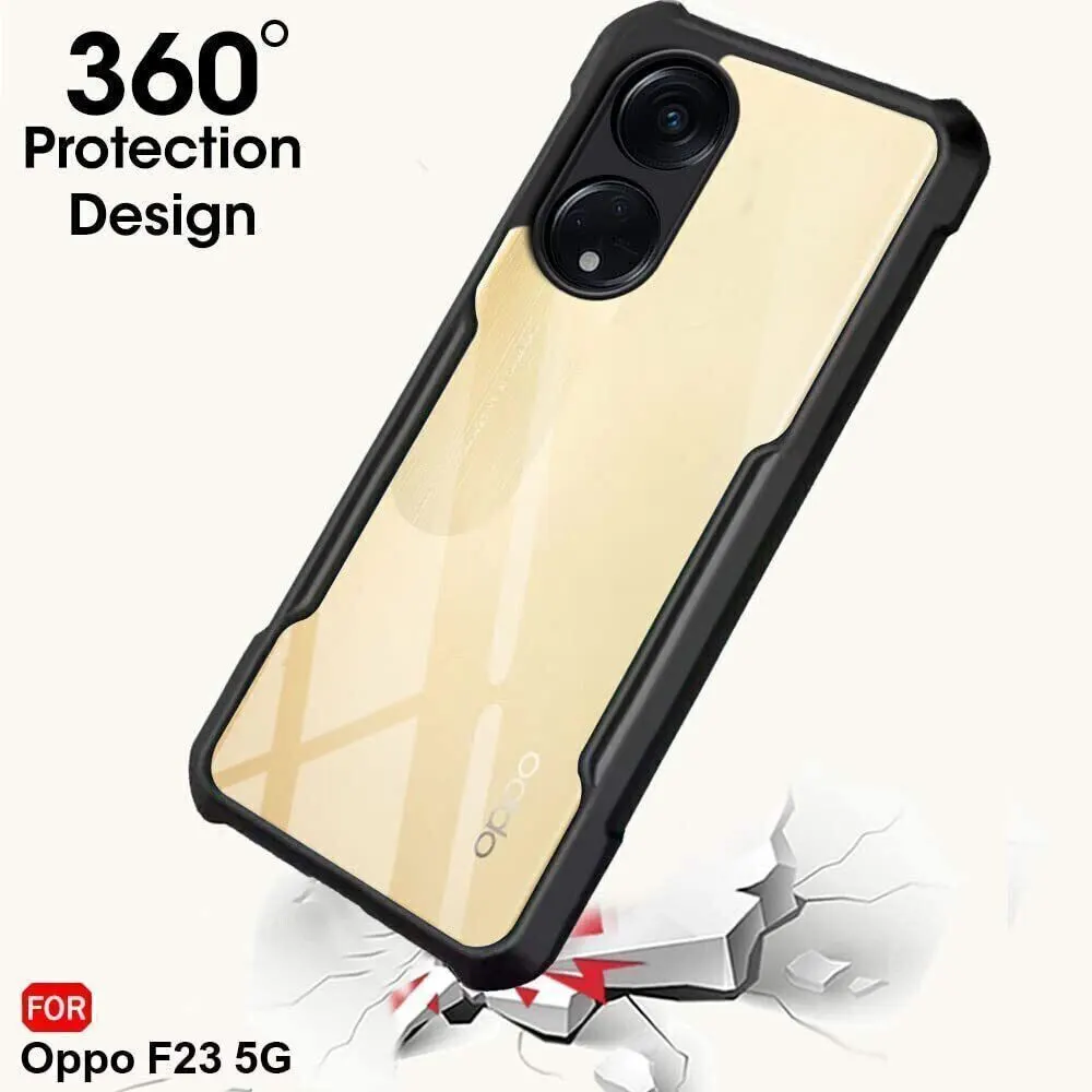 Micvir Back Cover for OPPO F23 5G (Transparent, Black, Shock Proof, Polycarbonate, Pack of: 1) — image 2 of 5
