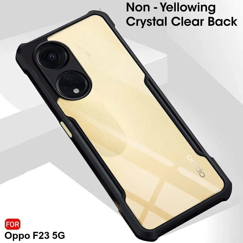 Micvir Back Cover for OPPO F23 5G (Transparent, Black, Shock Proof, Polycarbonate, Pack of: 1) — image 3 of 5