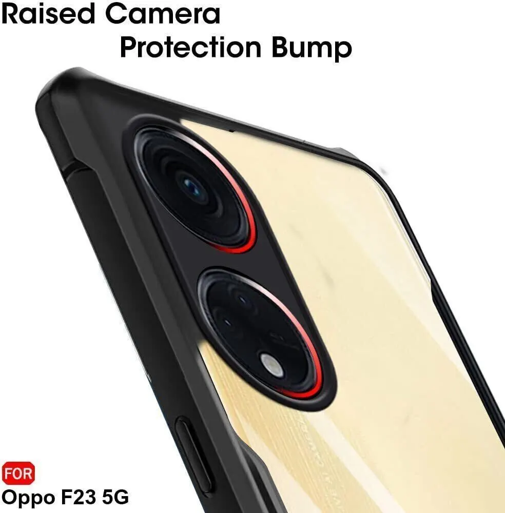 Micvir Back Cover for OPPO F23 5G (Transparent, Black, Shock Proof, Polycarbonate, Pack of: 1) — image 4 of 5