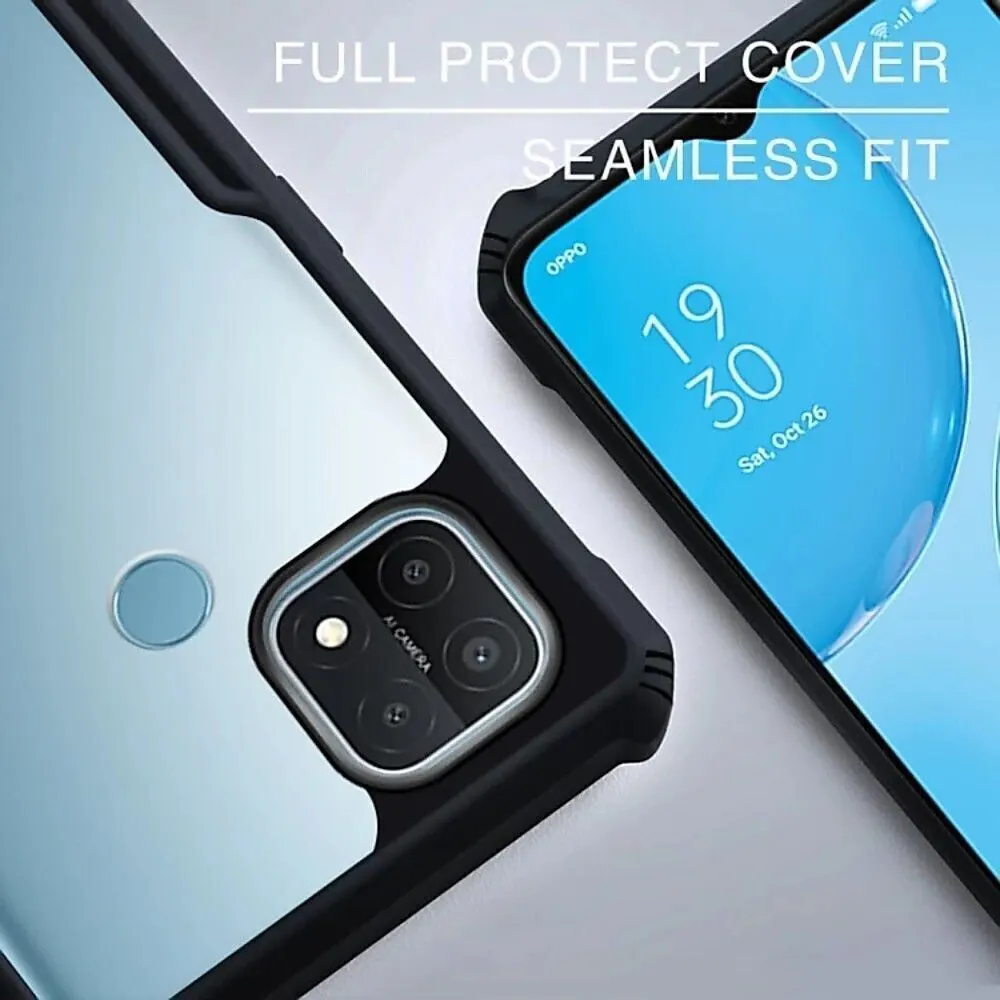 Micvir Back Cover for Oppo A15 (Transparent, Black, Shock Proof, Polycarbonate, Pack of: 1) — image 4 of 5