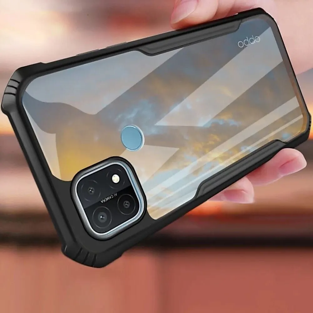 Micvir Back Cover for Oppo A15 (Transparent, Black, Shock Proof, Polycarbonate, Pack of: 1) — image 5 of 5