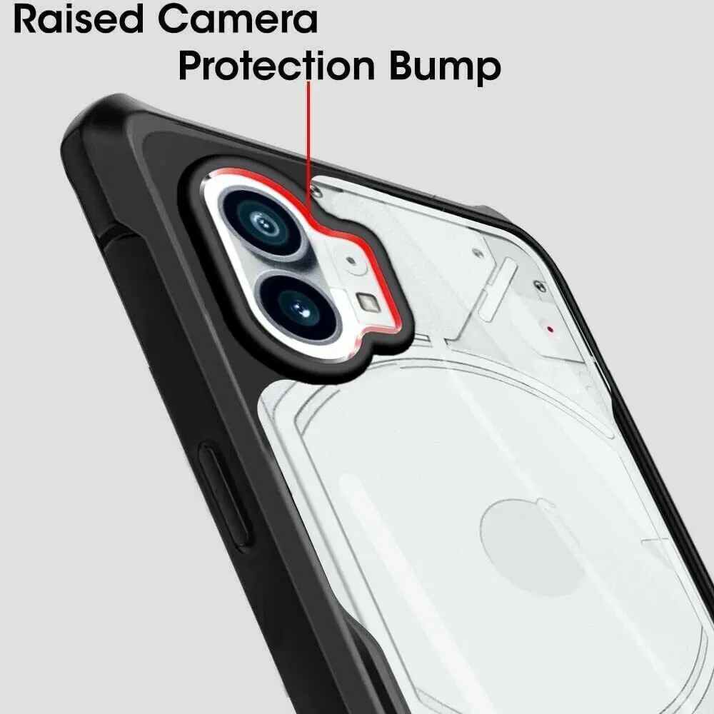 Micvir Back Cover for Nothing Phone (1) (Transparent, Black, Shock Proof, Polycarbonate, Pack of: 1) — image 2 of 5