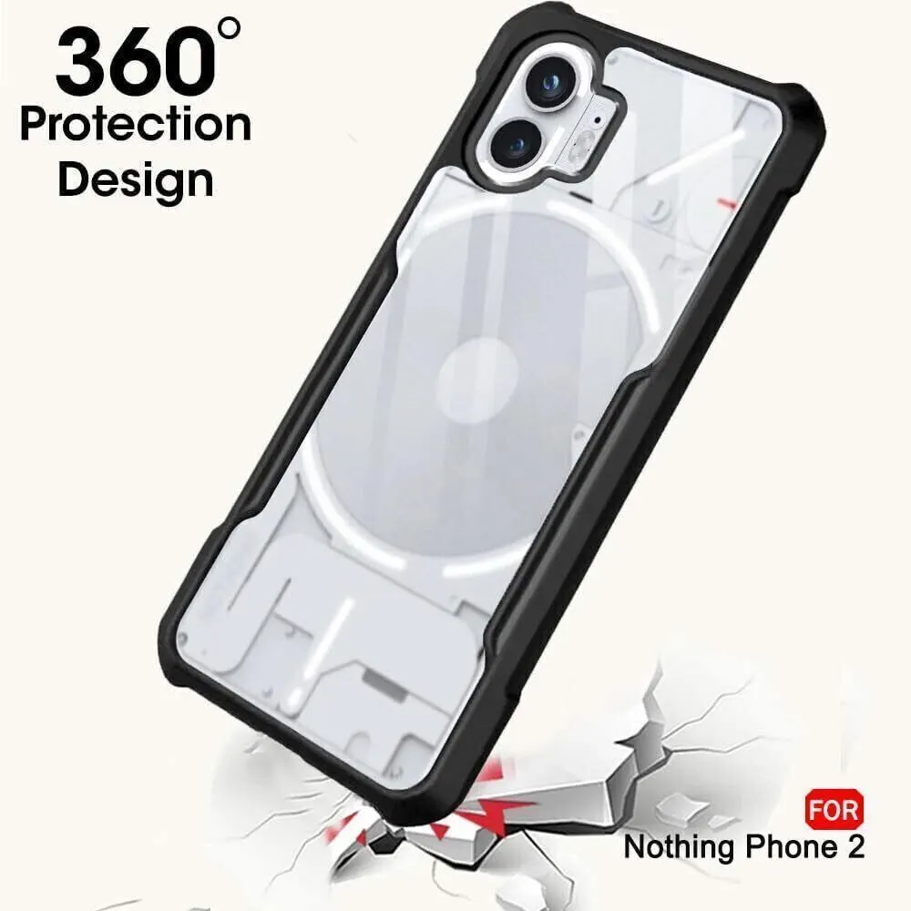 Micvir Back Cover for Nothing Phone (2) (Transparent, Black, Shock Proof, Polycarbonate, Pack of: 1) — image 2 of 5