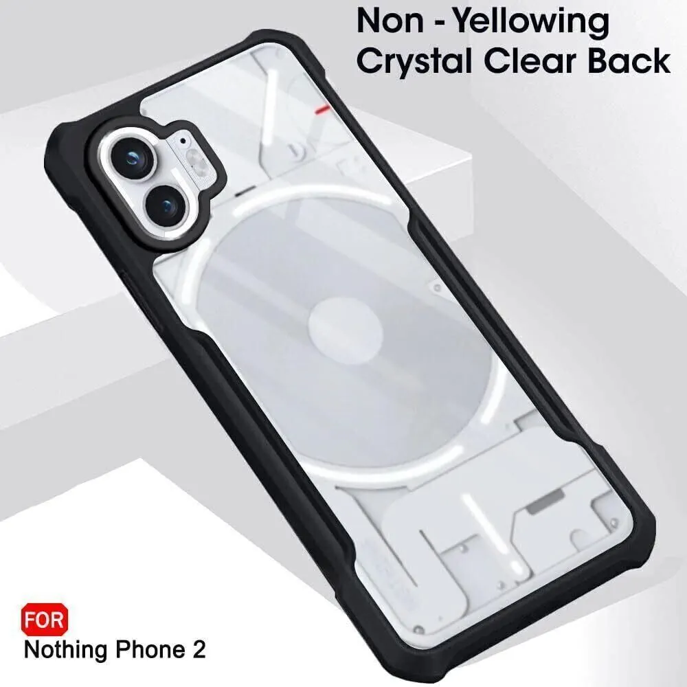 Micvir Back Cover for Nothing Phone (2) (Transparent, Black, Shock Proof, Polycarbonate, Pack of: 1) — image 3 of 5