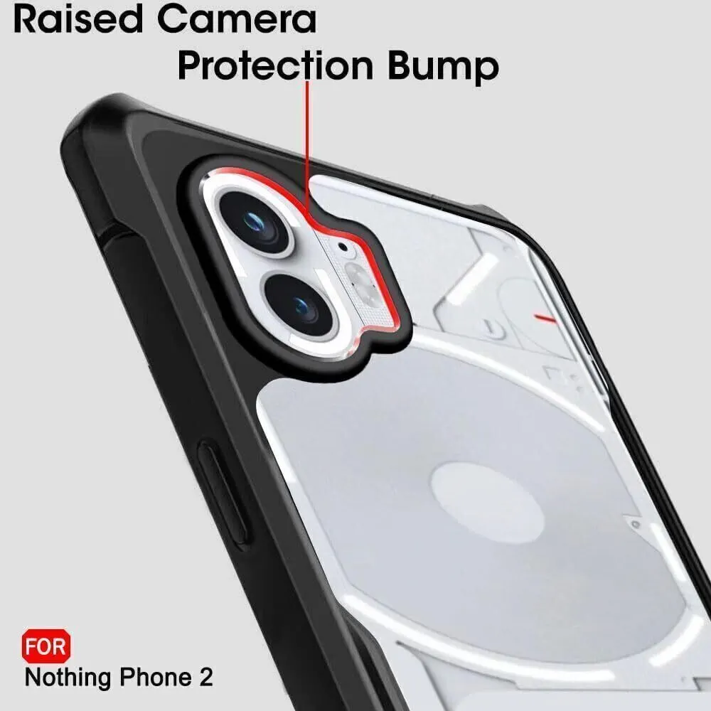 Micvir Back Cover for Nothing Phone (2) (Transparent, Black, Shock Proof, Polycarbonate, Pack of: 1) — image 4 of 5