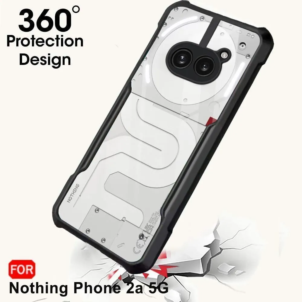 Micvir Back Cover for Nothing Phone (2a) 5G (Transparent, Black, Shock Proof, Polycarbonate, Pack of: 1) — image 2 of 5