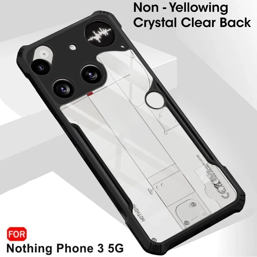 Micvir Back Cover for Nothing Phone 3 5G (Transparent, Black, Shock Proof, Polycarbonate, Pack of: 1) — image 4 of 5