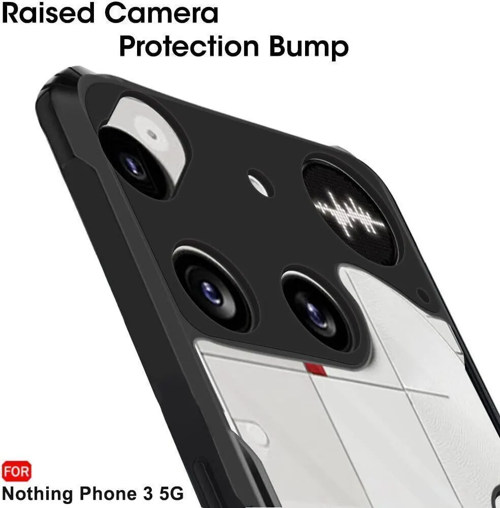 Micvir Back Cover for Nothing Phone 3 5G (Transparent, Black, Shock Proof, Polycarbonate, Pack of: 1) — image 5 of 5