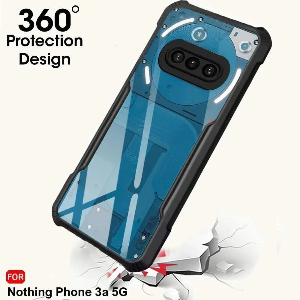 Micvir Back Cover for Nothing Phone (3a) (Transparent, Black, Shock Proof, Polycarbonate, Pack of: 1) — image 2 of 5