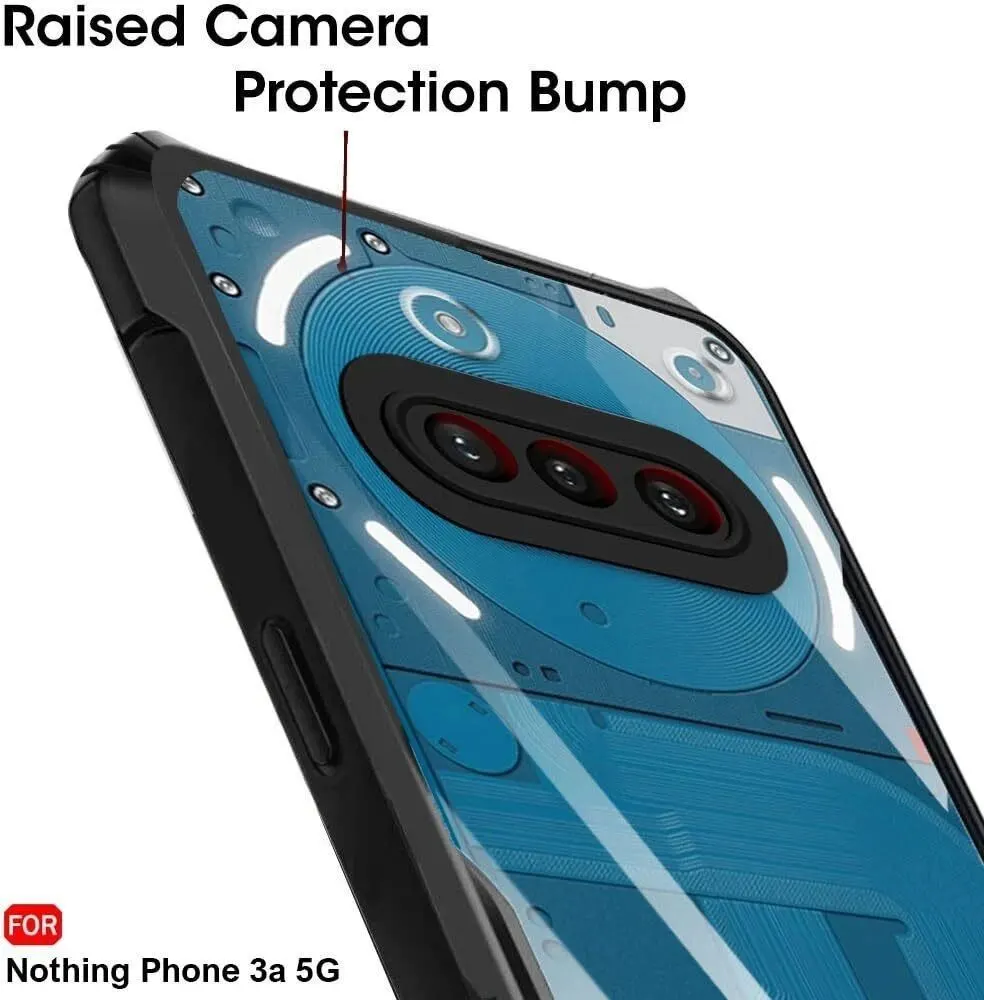 Micvir Back Cover for Nothing Phone (3a) (Transparent, Black, Shock Proof, Polycarbonate, Pack of: 1) — image 4 of 5