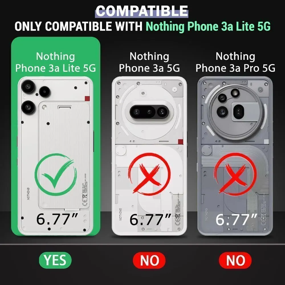 Xolia Back Cover for Nothing Phone (3a) Lite (Transparent, Black, Shock Proof, Polycarbonate, Pack of: 1) — image 2 of 5