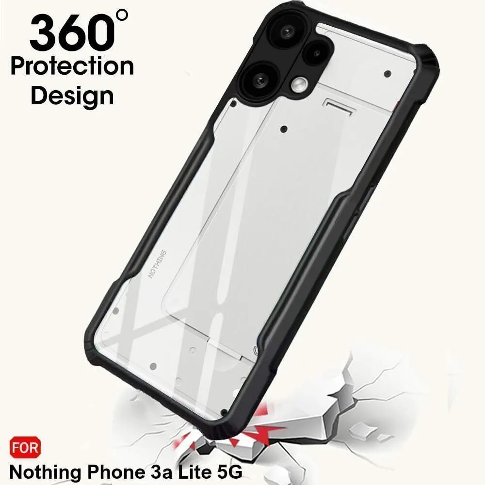 Xolia Back Cover for Nothing Phone (3a) Lite (Transparent, Black, Shock Proof, Polycarbonate, Pack of: 1) — image 3 of 5