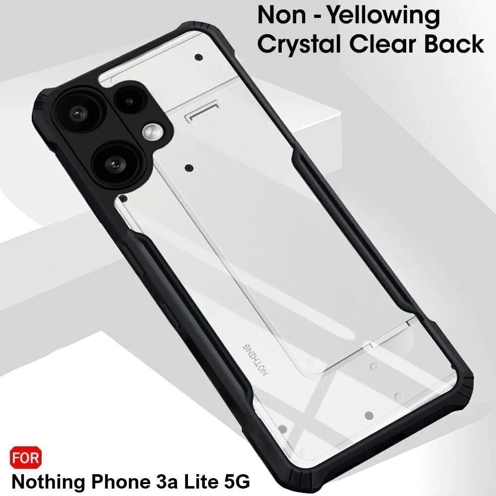 Xolia Back Cover for Nothing Phone (3a) Lite (Transparent, Black, Shock Proof, Polycarbonate, Pack of: 1) — image 4 of 5