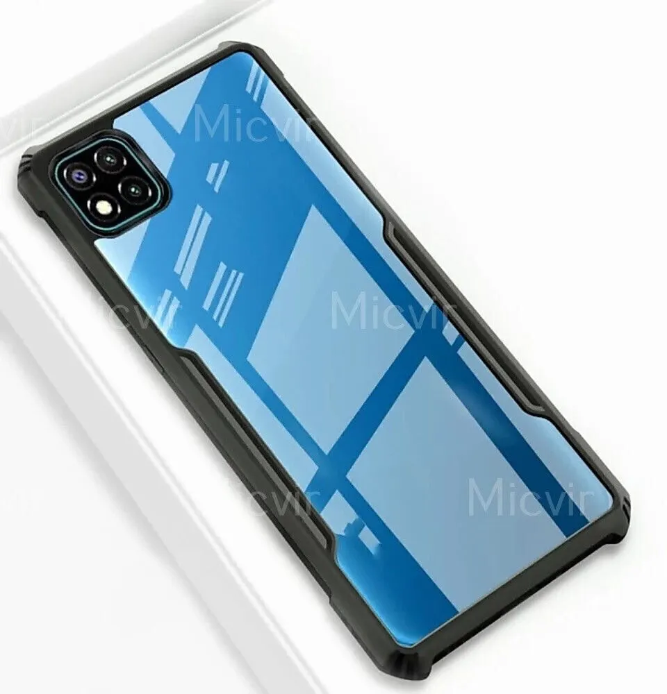Micvir Back Cover for Poco C3 (Transparent, Black, Shock Proof, Polycarbonate, Pack of: 1) — image 2 of 5