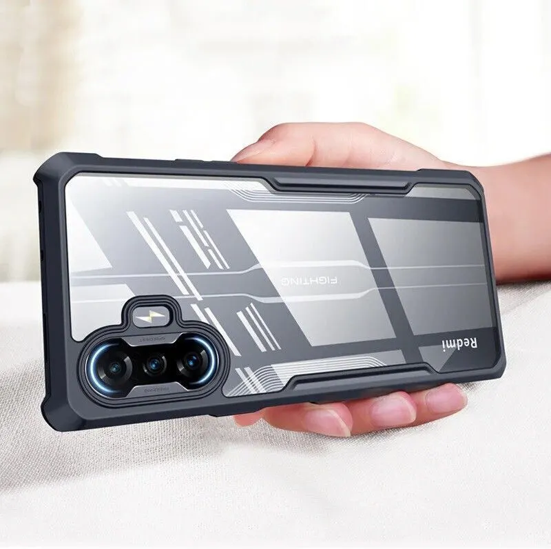 Micvir Back Cover for Poco F3 GT (Transparent, Black, Shock Proof, Polycarbonate, Pack of: 1) — image 3 of 5