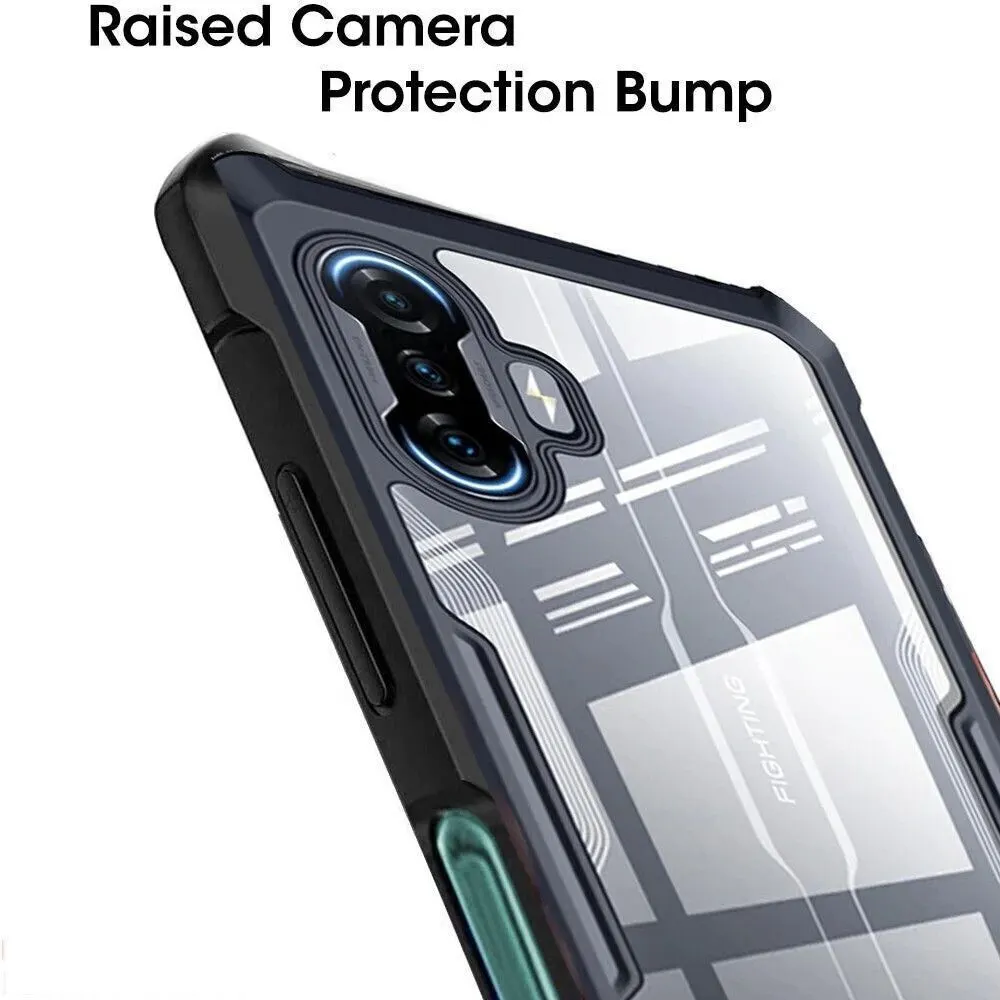 Micvir Back Cover for Poco F3 GT (Transparent, Black, Shock Proof, Polycarbonate, Pack of: 1) — image 4 of 5