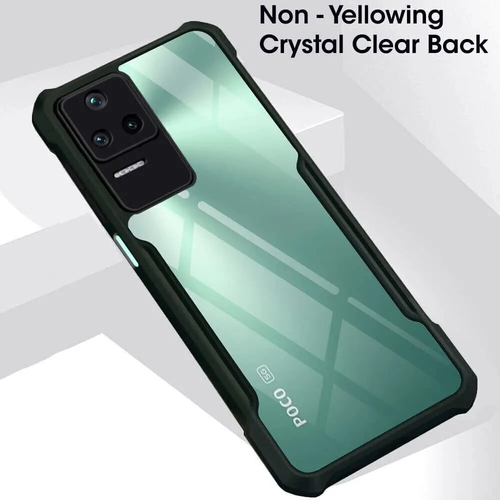 Micvir Back Cover for Poco F4 5G (Transparent, Black, Shock Proof, Polycarbonate) — image 3 of 5