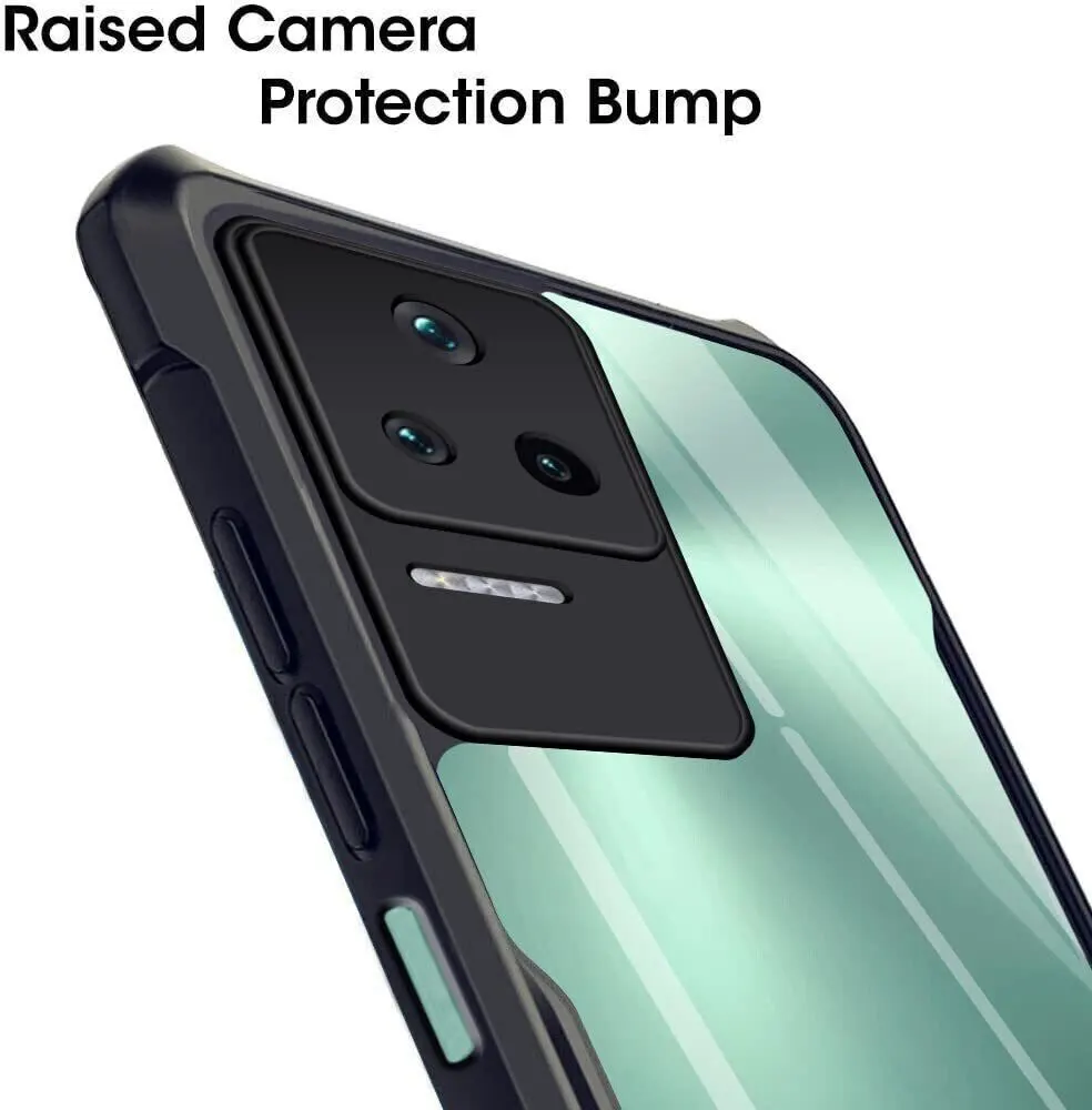 Micvir Back Cover for Poco F4 5G (Transparent, Black, Shock Proof, Polycarbonate) — image 4 of 5