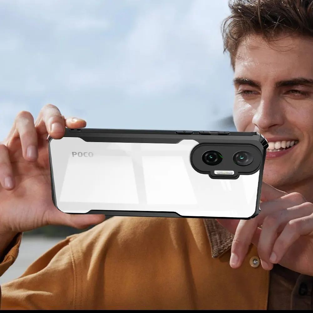 Micvir Back Cover for Poco F7 5G (Transparent, Black, Shock Proof, Polycarbonate, Pack of: 1) — image 5 of 5