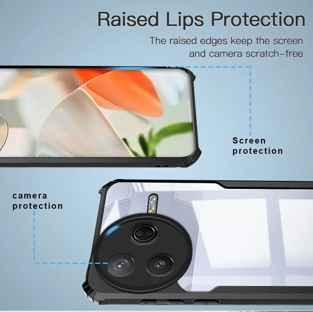 Micvir Back Cover for Poco F7 Pro (Transparent, Black, Shock Proof, Polycarbonate, Pack of: 1) — image 4 of 5