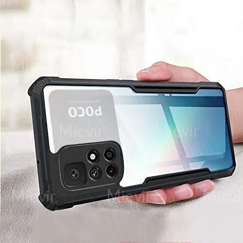 Micvir Back Cover for Redmi Note 11T 5G|Poco M4 Pro 5G (Transparent, Black, Shock Proof, Polycarbonate, Pack of: 1) — image 2 of 5