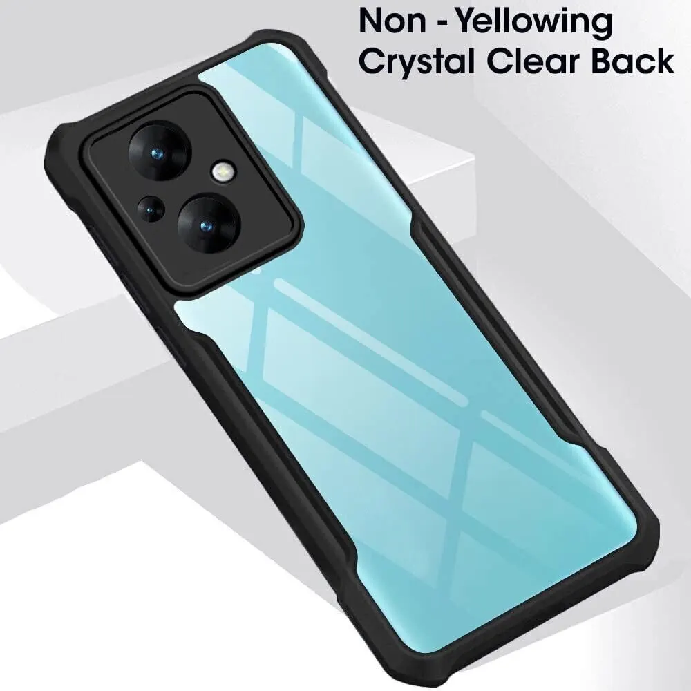 Micvir Back Cover for Poco M5 (Transparent, Black, Shock Proof, Polycarbonate, Pack of: 1) — image 3 of 5
