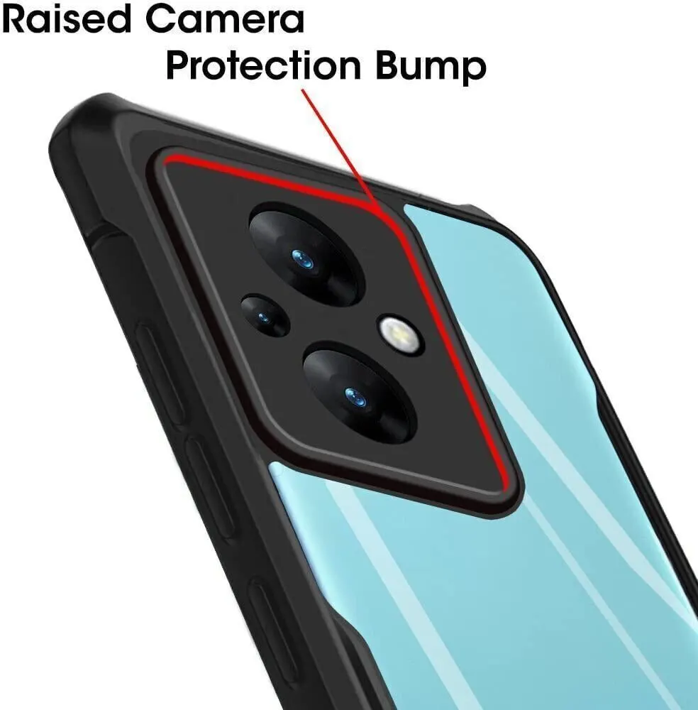 Micvir Back Cover for Poco M5 (Transparent, Black, Shock Proof, Polycarbonate, Pack of: 1) — image 4 of 5