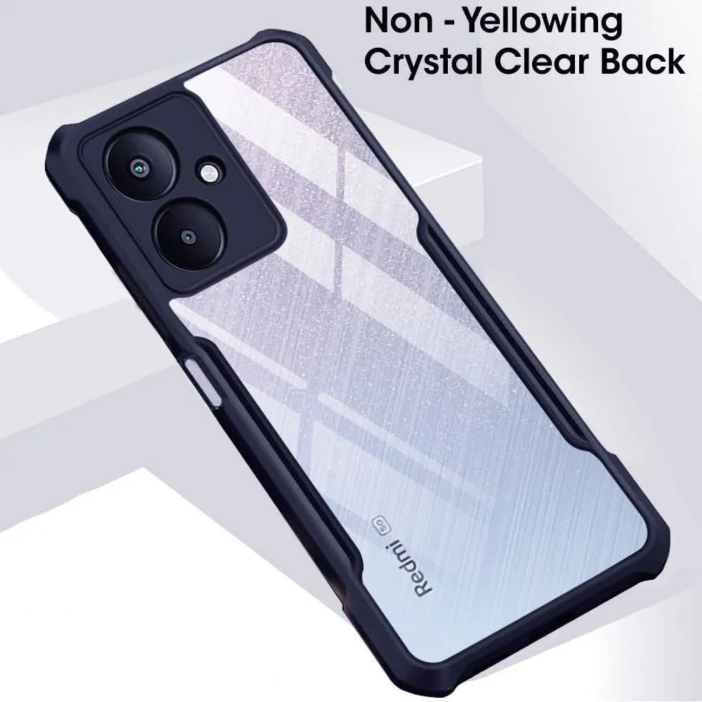Micvir Back Cover for Poco M6 5G (Transparent, Blue, Shock Proof, Polycarbonate) — image 3 of 4