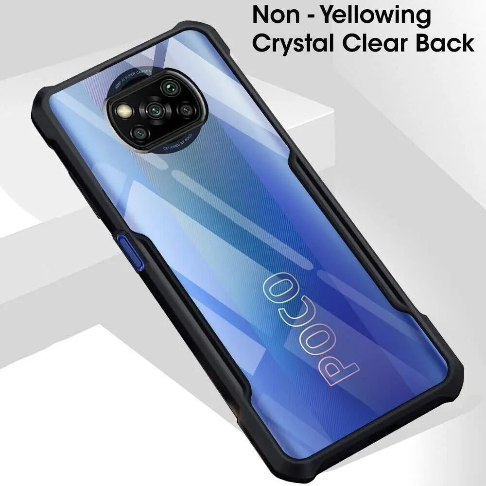 Micvir Back Cover for Poco X3 Pro (Transparent, Black, Shock Proof, Polycarbonate, Pack of: 1) — image 3 of 4